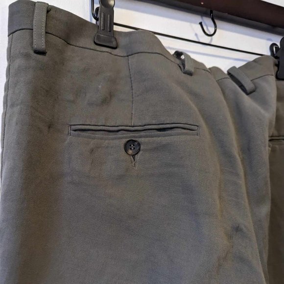 PHILIPPE DUBUC - Green zipped cuff suit - Sz 44 Pants Sz 36 - Picture 12 of 15